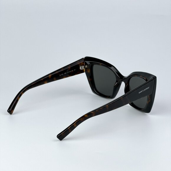 Saint Laurent SL552 008 BRAND NEW Sunglasses Havana Grey Cat Eye Women - Picture 9 of 13